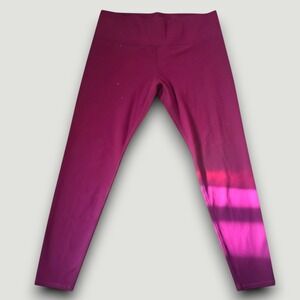 Old Navy Powersoft Leggings Womens 2X Magenta Extra High-Rise Go-Dry Active